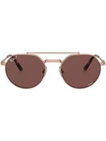 Ray-Ban lunettes de soleil rondes Jack Titanium - Or