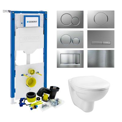 Geberit UP320 Toiletset Compleet | Inbouwreservoir | Basic Smart Wit | Met drukplaat | SET01