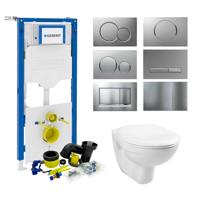 Geberit UP320 Toiletset Compleet | Inbouwreservoir | Basic Smart Wit | Met drukplaat | SET01