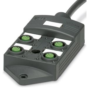 Phoenix Contact SACB-4/ 4-L- 5,0PUR SCO P 1452576 Passieve sensor/actorbox M12-verdeler met kunstof schroefdraad 1 stuk(s)