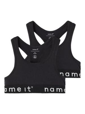 Name it winter ondergoed meisjes - zwart - 2p top - NkfShort