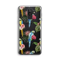 Kleurrijke papegaaien: Samsung Galaxy J8 (2018) Transparant Hoesje