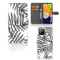 Samsung Galaxy A03 Hoesje Leaves Grey Samsung Galaxy A03 Hoesje Leaves Grey
