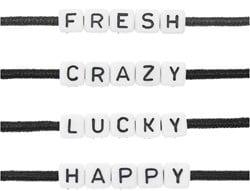 Rico Cube Bed Armband Set fresh/crazy/lucky/happy - White