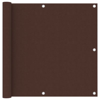 VidaXL Balkonscherm 90x300 cm oxford stof bruin