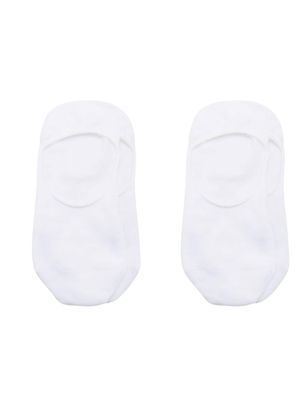 BOSS lot de 2 paires de chaussettes en maille intarsia - Blanc
