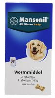 MANSONIL HOND ALL WORM TABLETTEN 6 ST - thumbnail