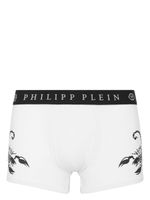 Philipp Plein boxer à imprimé Scorpion - Blanc