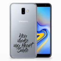 Samsung Galaxy J6 Plus (2018) Siliconen hoesje met naam Heart Smile