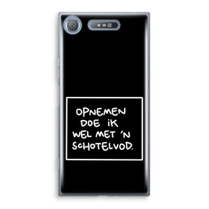 Schotelvod: Sony Xperia XZ1 Transparant Hoesje