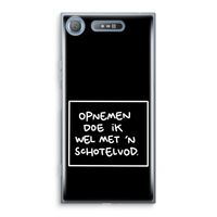 Schotelvod: Sony Xperia XZ1 Transparant Hoesje