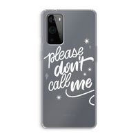Don't call: OnePlus 9 Pro Transparant Hoesje