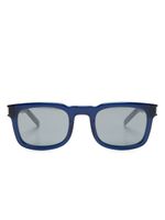 Saint Laurent Eyewear lunettes de soleil à monture carrée - Bleu