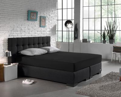 Dreamhouse Enkel Jersey 135 gr. Hoeslaken Zwart 140 x 200