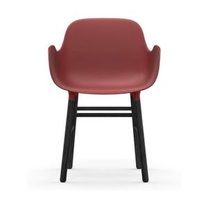 Normann Copenhagen Form Chair eetkamerstoel met armleuning zwart eiken Red