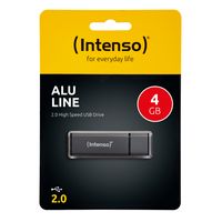 Intenso Alu Line USB flash drive 4 GB USB Type-A 2.0 Antraciet - thumbnail