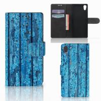 Sony Xperia XA1 | Book Style Case | Wood Blue