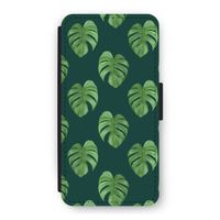 Monstera leaves: iPhone 12 Flip Hoesje