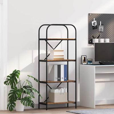 Boekenkast Oud hout 60 x 30 x 146 cm Bewerkt hout