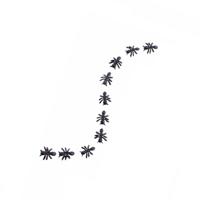 Namaak mieren van 1,5 cm - Kunststof - 75x stuks - Halloween