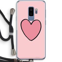 Hartje: Samsung Galaxy S9 Plus Transparant Hoesje met koord