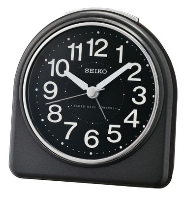 Seiko QHR204K Wekker zwart met alarm