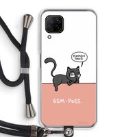 GSM poes: Huawei P40 Lite Transparant Hoesje met koord