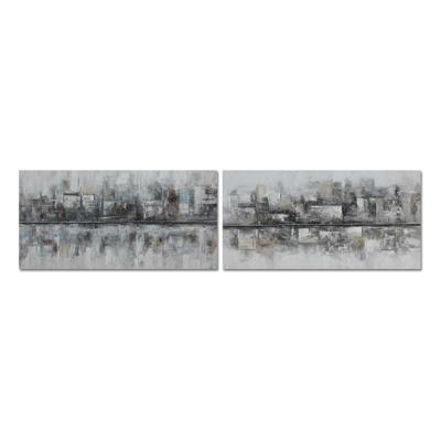 Schilderij DKD Home Decor 120 x 2,8 x 60 cm Abstract Loft (2 Stuks)