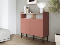 Dressoir JULIE 2 deuren acacia/roest