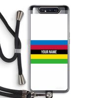 WK Wielrennen: Samsung Galaxy A80 Transparant Hoesje met koord