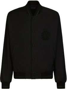 Dolce & Gabbana veste bomber à patch poitrine - Noir