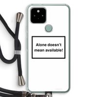 Alone: Pixel 5 Transparant Hoesje met koord