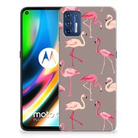 Motorola Moto G9 Plus TPU Hoesje Flamingo - thumbnail