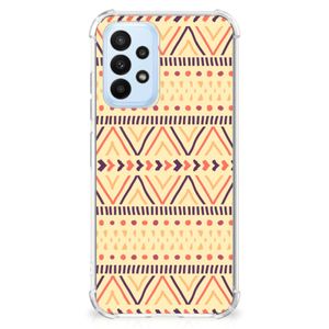 Samsung Galaxy A23 Doorzichtige Silicone Hoesje Aztec Yellow