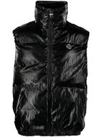 AAPE BY *A BATHING APE® gilet matelassé à patch logo - Noir - thumbnail