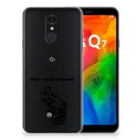 LG Q7 Silicone-hoesje Gun Don&apos;t Touch My Phone