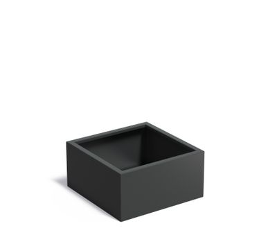 Aluminium plantenbak CARREZ zonder bodem 80x80x40cm.