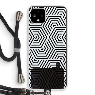 Magic pattern: Pixel 4 Transparant Hoesje met koord