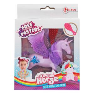 Dream Horse eenhoorn speelfiguur pegasus met borstel