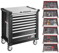 Facom jet gereedschapswagen 8 laden m4a | met 6 gevulde laden | zwart - jetcm215gbnl