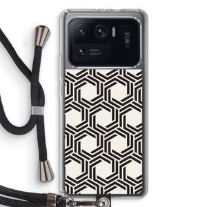Geometrisch patroon: Xiaomi Mi 11 Ultra Transparant Hoesje met koord