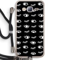 Eye pattern #3: Samsung Galaxy J3 (2016) Transparant Hoesje met koord