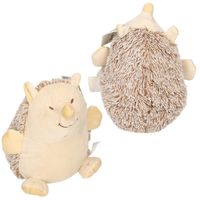 Set van 2x stuks beige egel deurstoppers 20 cm