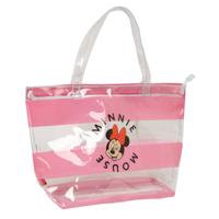 Dames handtas Minnie Mouse Beach Roze Transparant