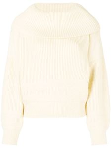 Issey Miyake Pre-Owned 80's cowl neck jumper - Blanc