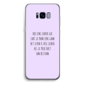 Gek: Samsung Galaxy S8 Plus Transparant Hoesje
