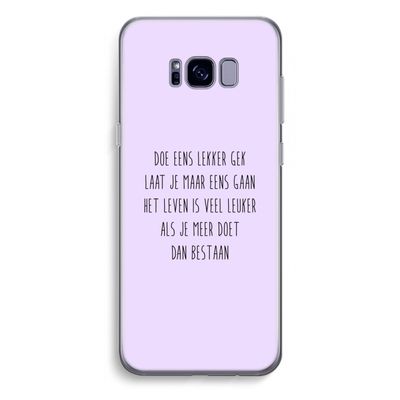 Gek: Samsung Galaxy S8 Plus Transparant Hoesje