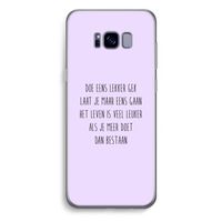 Gek: Samsung Galaxy S8 Plus Transparant Hoesje Gek: Samsung Galaxy S8 Plus Transparant Hoesje