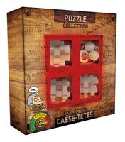 Eureka 3D Puzzle breinbrekerset Extreme Wooden 4-delig rood - thumbnail