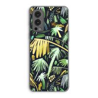 Tropical Palms Dark: OnePlus Nord 2 5G Transparant Hoesje